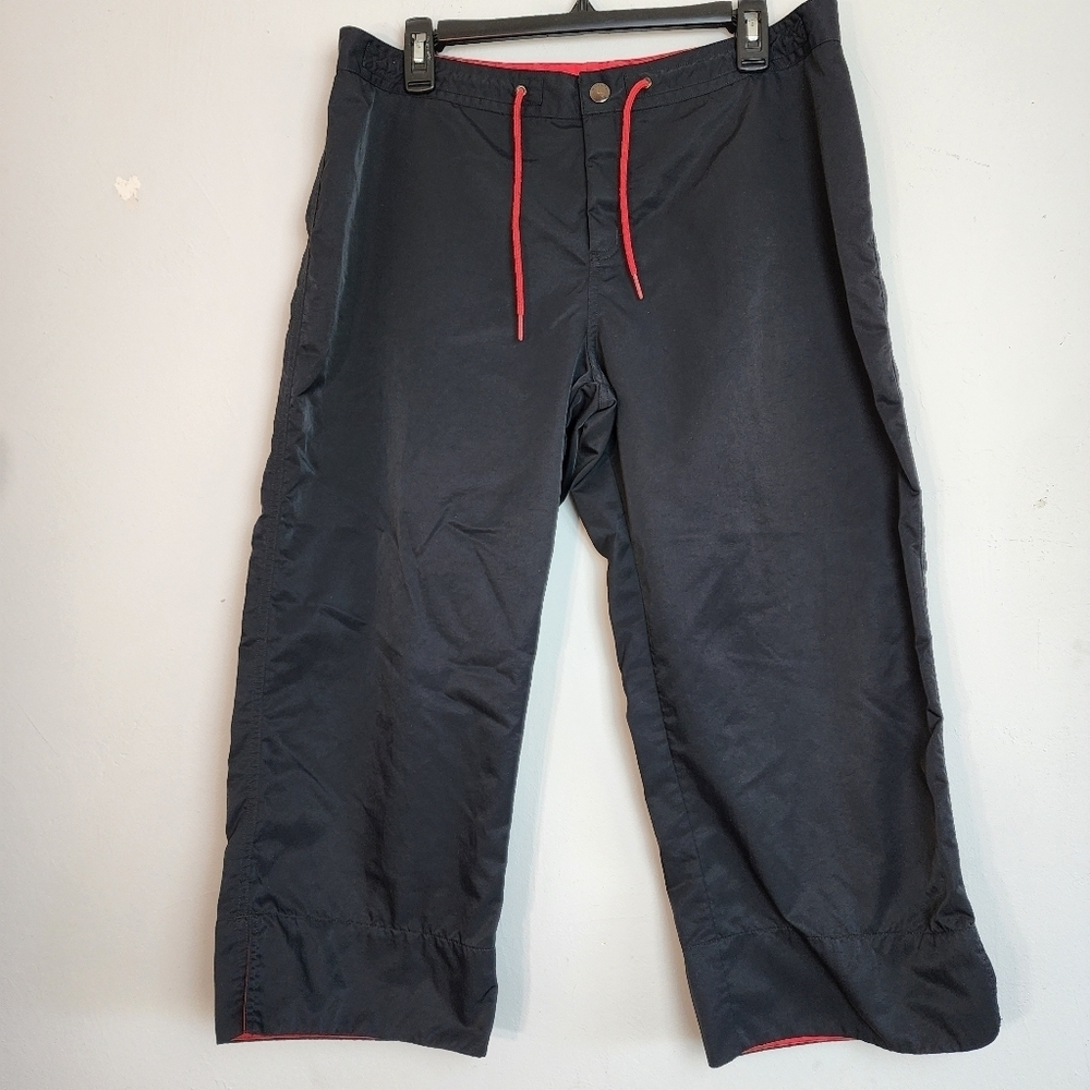 Nautica Active Black Velcro Closure  Wide Leg  Women's Pants Size XL